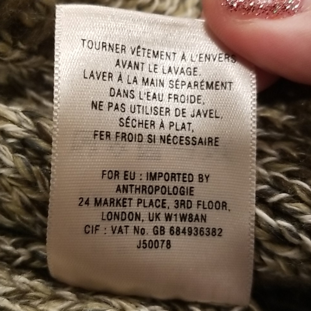 💕ANTHRO ANGEL OF THE NORTH💕 Fringed Cardigan (S) - Picture 15 of 15